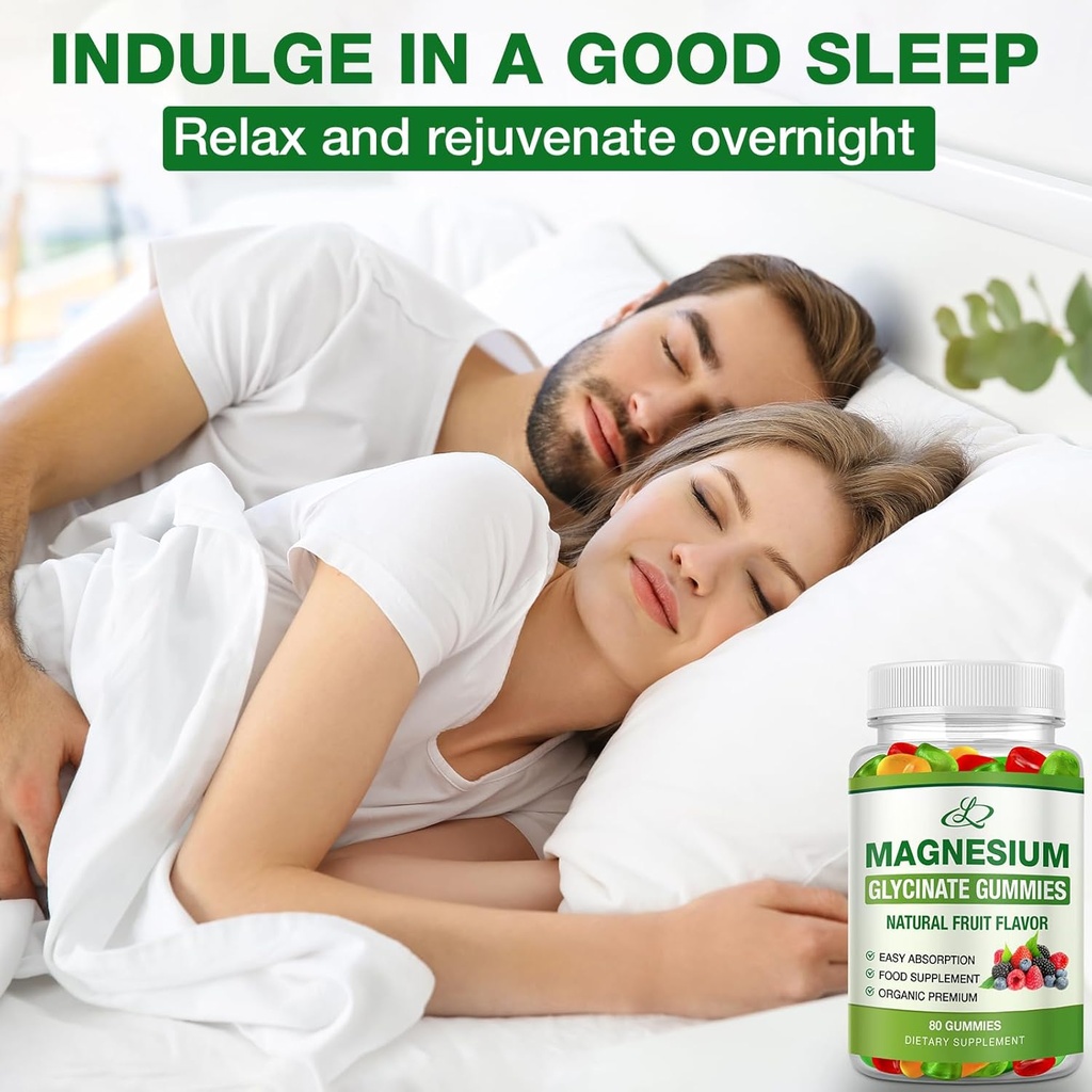 Magnesium Glycinate Gummies for Adults and Kids 600mg, High Absorption Potassium Magnesium Supplement for Sleep, Magnesium L-Threonate, 160 Count 3