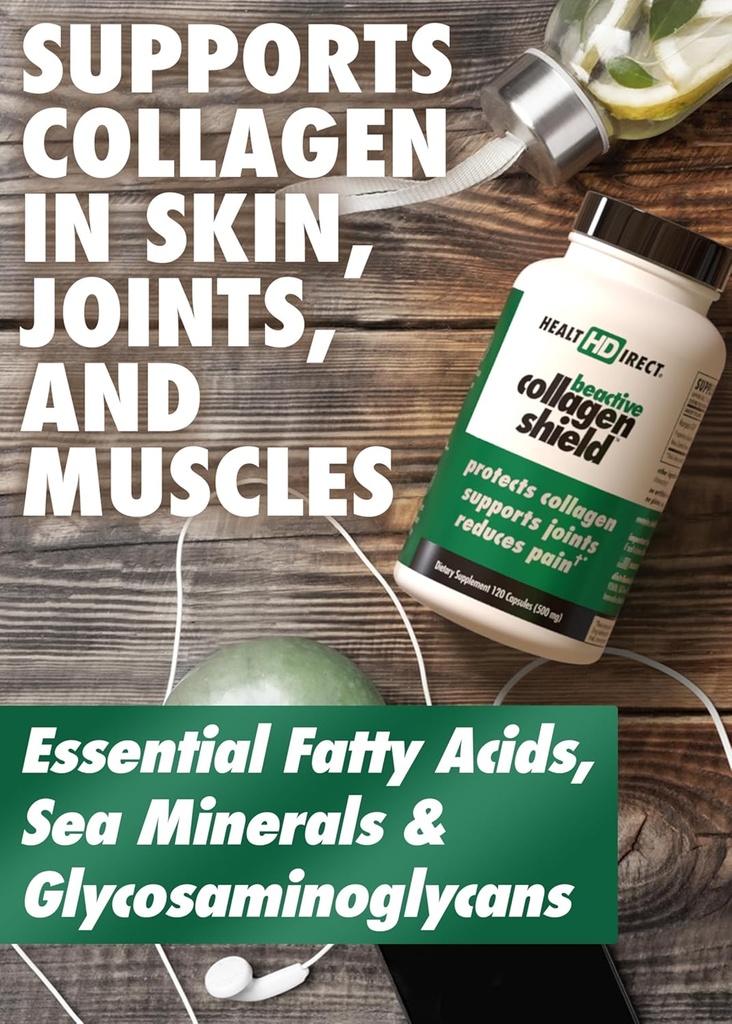 HEALTH DIRECT - BeActive Collagen Shield - 120 Capsules - Advanced Green-Lipped Mussel Supplement for Collagen Protection - Supports Collagen in Skin, Joints and Muscles 5