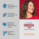 Omega Fish Oil Gummies for Adults and Teens with DHA - Support Brain and Cardiovascular Health Supplement - Vegan, Gelatin Free, GMO Free - Delicious Orange and Lemon Flavored with Omega 3, 6, and 9 5