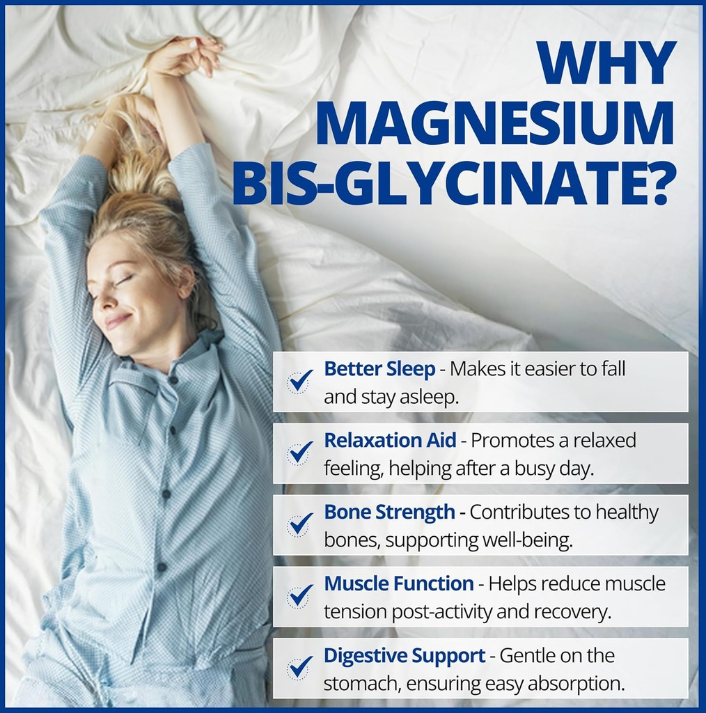 CanPrev Magnesium BisGlycinate 200mg Gentle 60 Veg Caps, 60-Day Supply, Chelated Magnesium Supplement for Bone & Muscle Support, Easy to Digest, Promote Relaxation & Comfort, Vegan, Non-GMO, No Sugar 5