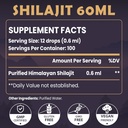 Shilajit Resin Organic Liquid Supplement, Shilajit Himalayan Organic, Shilajit Liquid Drop, Shilajit Drop Contain 85 Trace Minerals, Alternative to Resin & Capsules, 60 ml 3