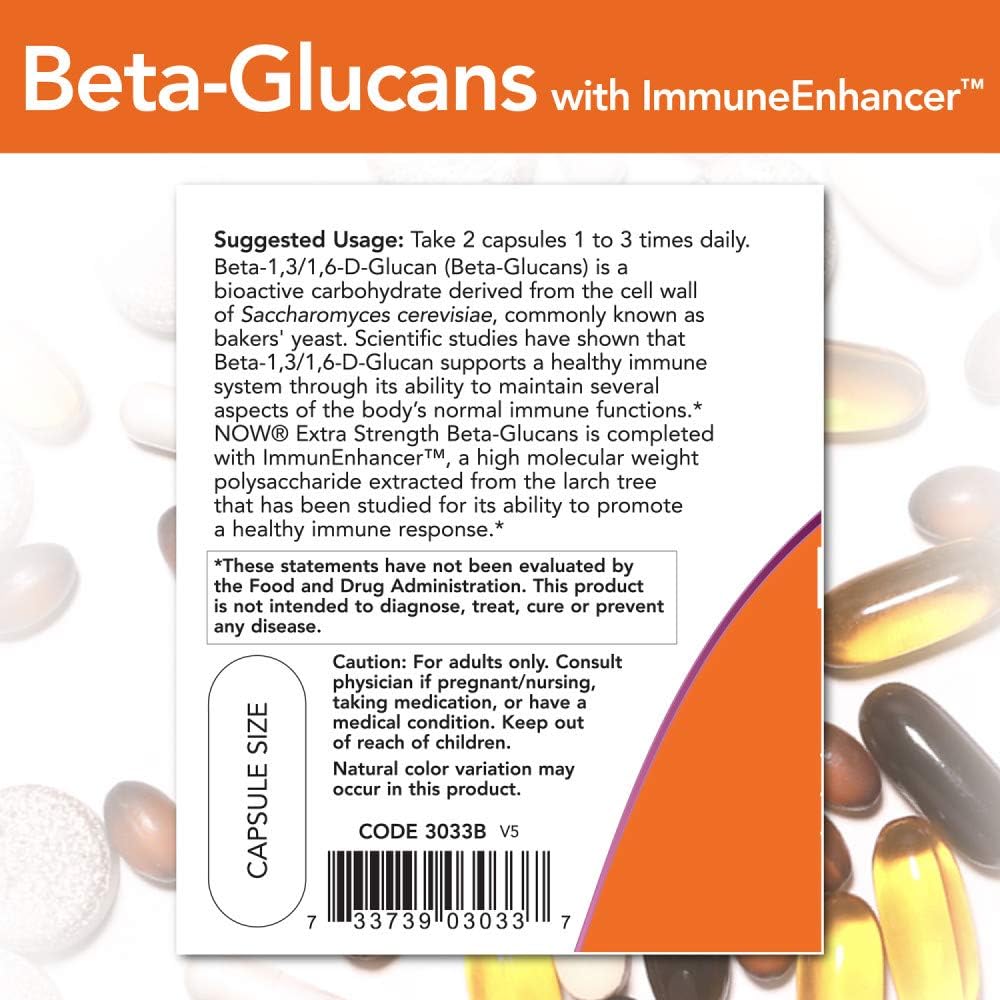 Beta-Glucans with ImmunEnhancerâ„¢ 60 VegiCaps (Pack of 2) 4