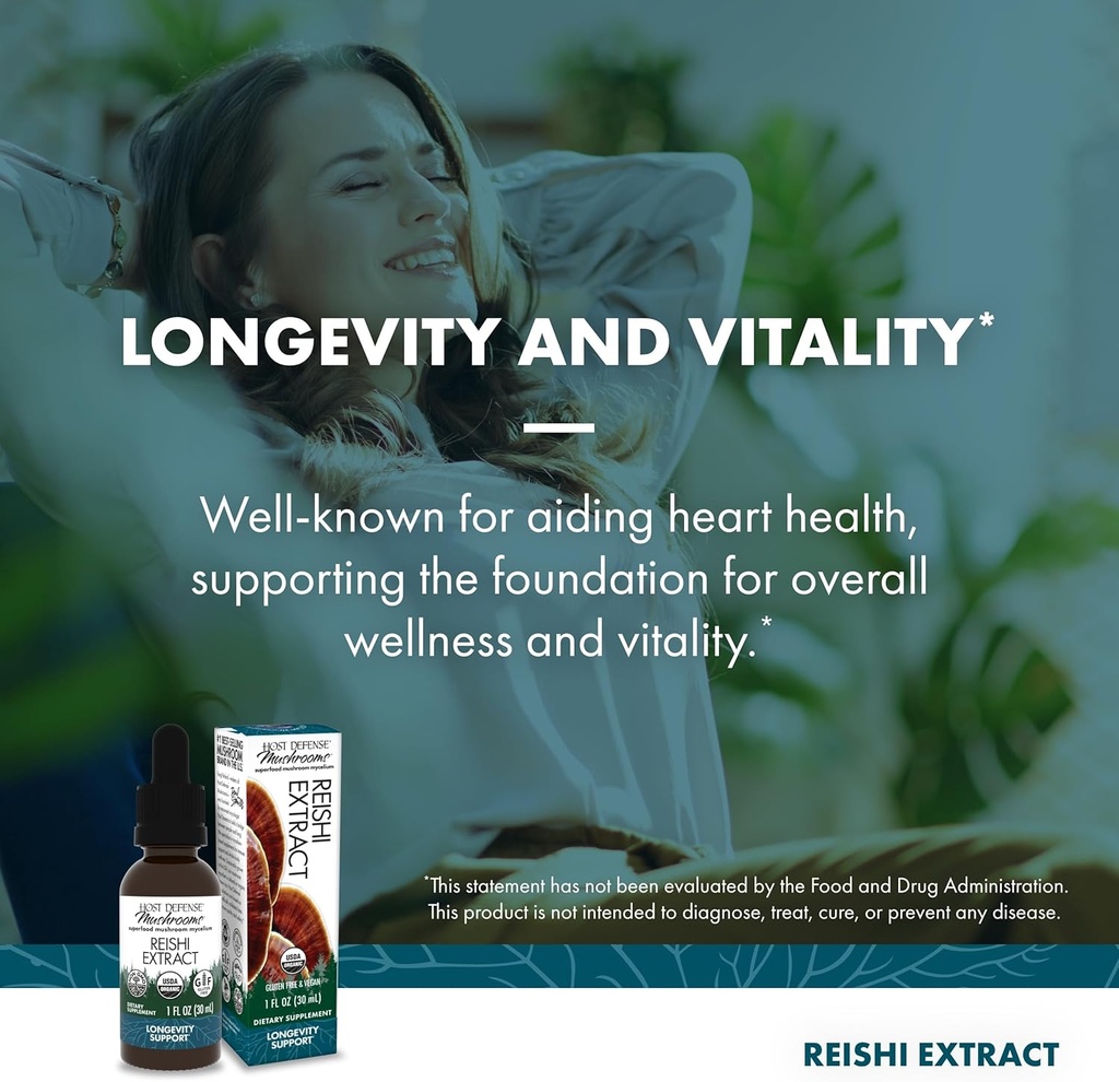 Host Defense Bundle with Lion's Mane Extract, 1 fl oz & Reishi Extract, 1 fl oz - Support Brain Health, Memory & Focus - Support Heart & Immune Health* 6