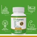 Lifetones Uric Acid Support - Herbal Joint Cleanse for Men and Women - Natural Remedy, Flexibility Boost - Non-GMO, Gluten-Free - 60 Vegan Vitamins 4