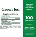 Nature's Bounty Green Tea Pills and Herbal Health Supplement, Supports Heart and Antioxidant Health, 315mg, 100 Capsules (Pack of 2) 2