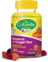 Culturelle Kids Daily Probiotic Packets 30ct + Veggie Fiber Gummies Digestive & Immune Health Support 2