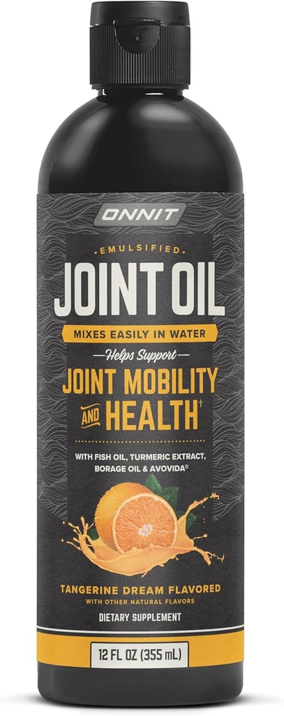 Onnit Joint Oil: Emulsified Liquid Fish Oil to Support Joint Health and Mobility - Tangerine Flavor (12oz) 2