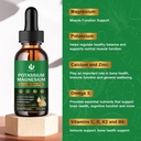 (2 Pack) Potassium Magnesium Supplement for Immune Health & Muscle Support, High Absorption, Triple Magnesium Complex with Glycinate, Taurate, Citrate and Potassium, Pineapple Flavour, 1 Fl Oz 4