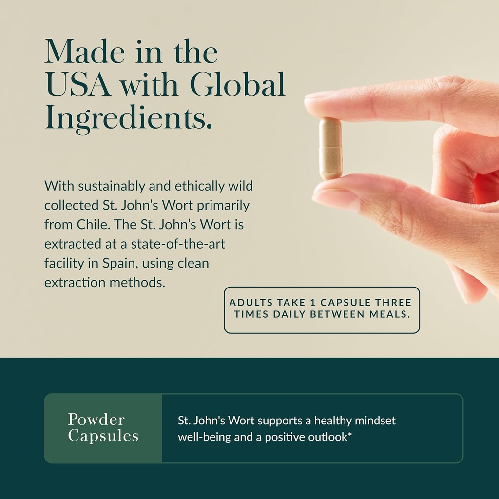 Gaia Herbs St. John's Wort - Natural Stress Support Supplement - with St. John's Wort - 60 Vegan Capsules (20-Day Supply) 5