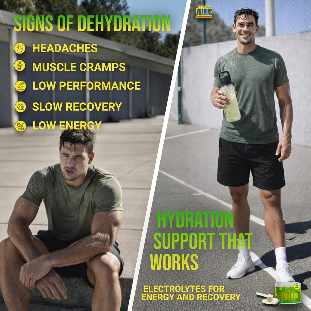 Dr. Price’s Electrolyte Mix | Sugar-Free Hydration Powder with 72+ Trace Minerals | No Sugar, Fast-Dissolving Electrolytes Powder Packets | Lemon-Lime, 90 Servings 5