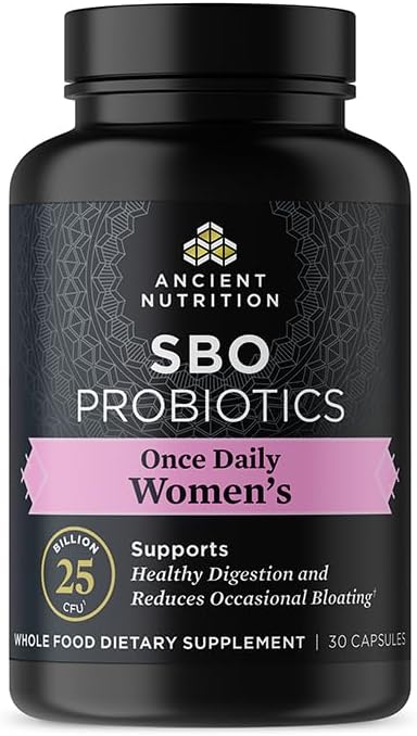 Ancient Nutrition Probiotics for Women, Once Daily Women's Probiotics 30ct, Digestive Support and Reduces Occasional Bloating, Made with Chaste Tree Berry and Amla Berry, 25 Billion CFUs* 2