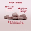 Jarrow Formulas Maximum Strength Methyl B-12 5000 mcg, Dietary Supplement for Cellular Energy Production and Brain Health Support, 60 Cherry-Flavored Chewable Tablets, 60 Day Supply, Pack of 12 3