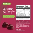 Viteey Beet Root Gummies with Magnesium & Vitamin C - Beetroot Supplement for Heart Health, Blood Pressure Support - Vegan, Gluten-Free - 120 Count 5