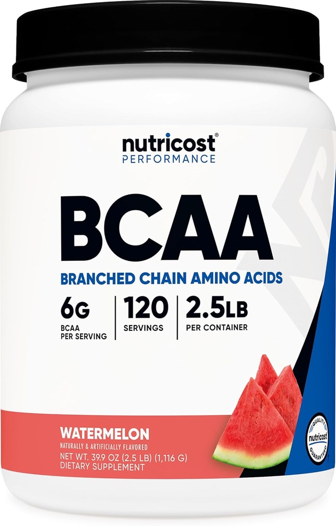 Nutricost BCAA Powder 2:1:1 (Watermelon, 120 Servings) - Gluten Free, Non-GMO, Vegetarian 2