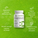 Magnesium Glycinate 400mg, 300 Capsules | 100% Chelated for Easy Absorption | Essential Mineral Supplement for Muscle, Sleep, & Heart Health 5