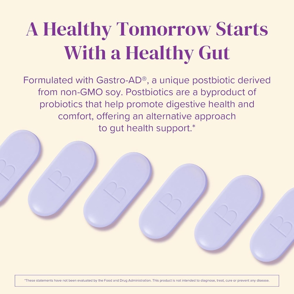 BariMelts Gastro Zen® with Gastro-AD® for GLP-1 Users and Bariatric Patients - Postbiotics for Heartburn Relief & Gut Health - 60 Smooth-Coated Caplets (1-Month Supply) 5