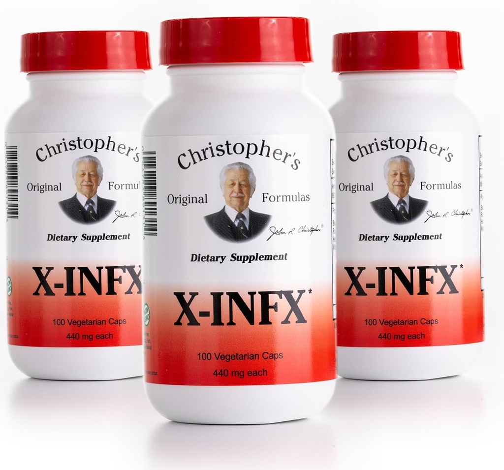 Christopher's Original Formulas X-INFX Formula, Natural Immune Support, 2 Pack, 100 Caps Each 6