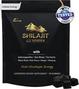 Shilajit Gummies with Ashwagandha, Turmeric - Organic, Zero Sugar & Vegan-Friendly Himalayan Shilajit for Men & Women - Energy, Calm, Cortisol, Sleep, Immune Support & Overall Health 2