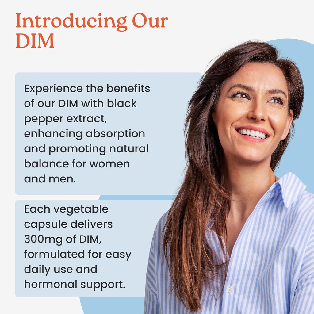 NewLife Naturals DIM Supplement 300mg, Women & Men - Hormonal Acne Pills, Menopause Relief | Healthy Estrogen Level | Hormonal Balance - 120Day Supply 4