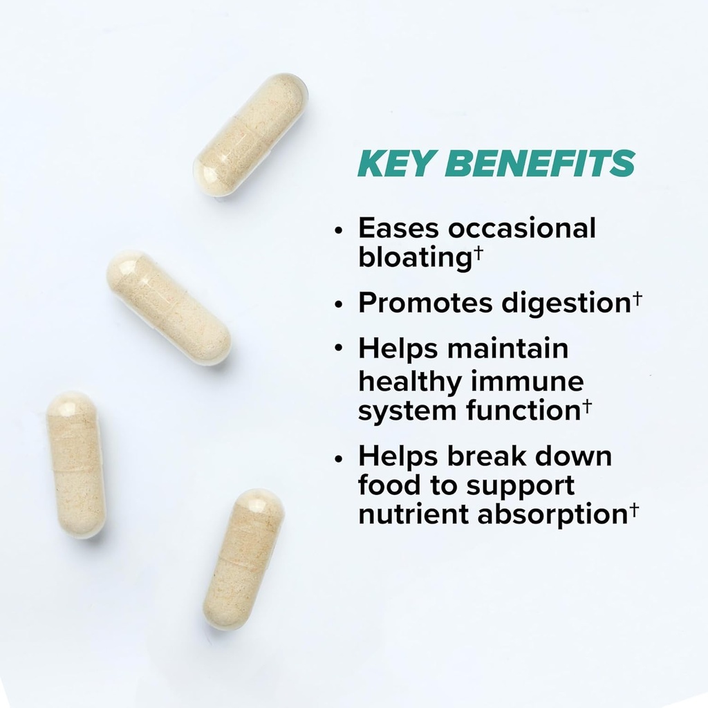 ONNIT Total Gut Health Daily Digestive Support, IGEN™ Non-GMO Tested Digestion Supplement for Women and Men with 7 Strains of Probiotics, Prebiotics, Enzymes and Betaine HCL, 60 Count 4