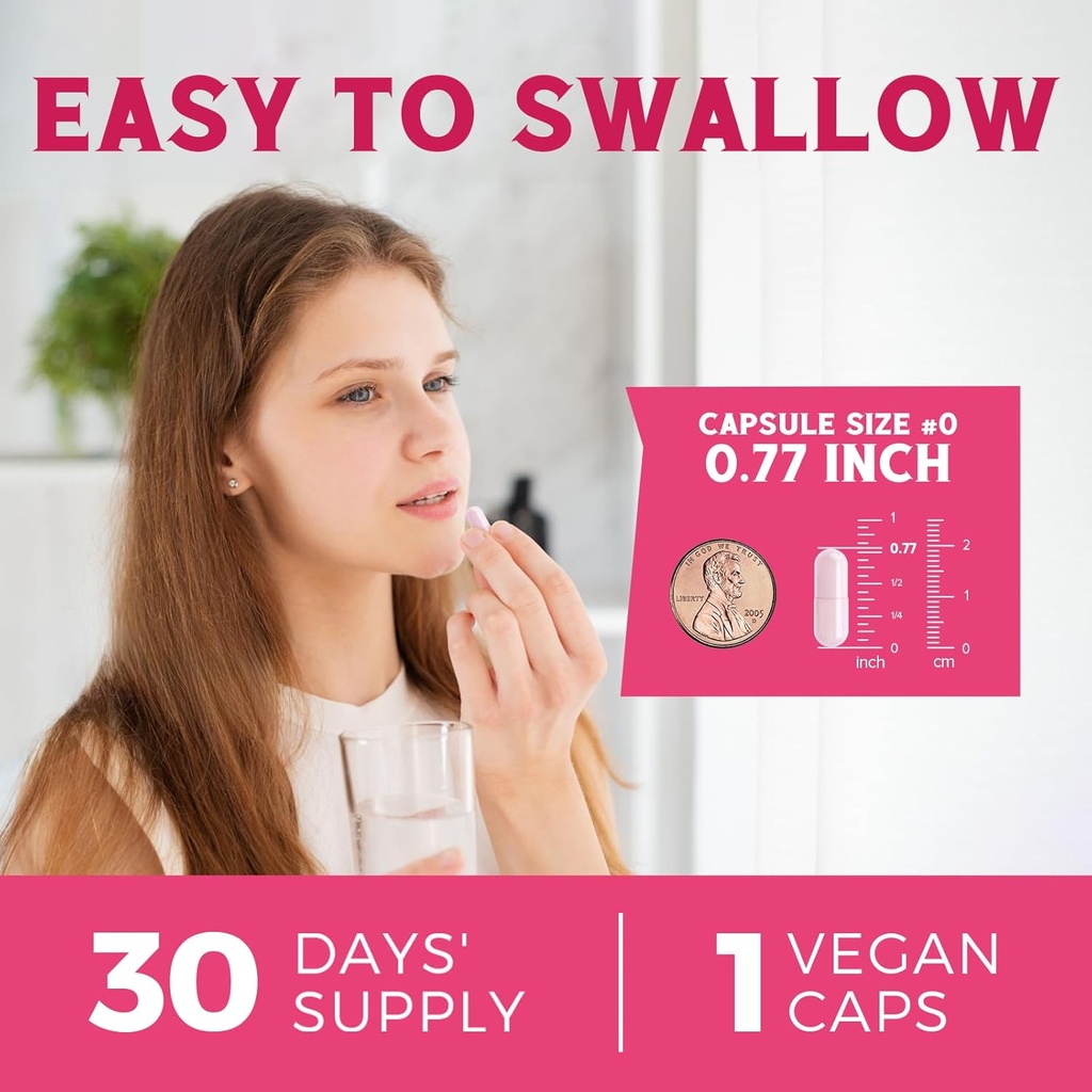 Women's Probiotics 100 Billion CFU 30 Capsules & Magnesium Complex Supplement 6 in 1, 120 Capsules 5