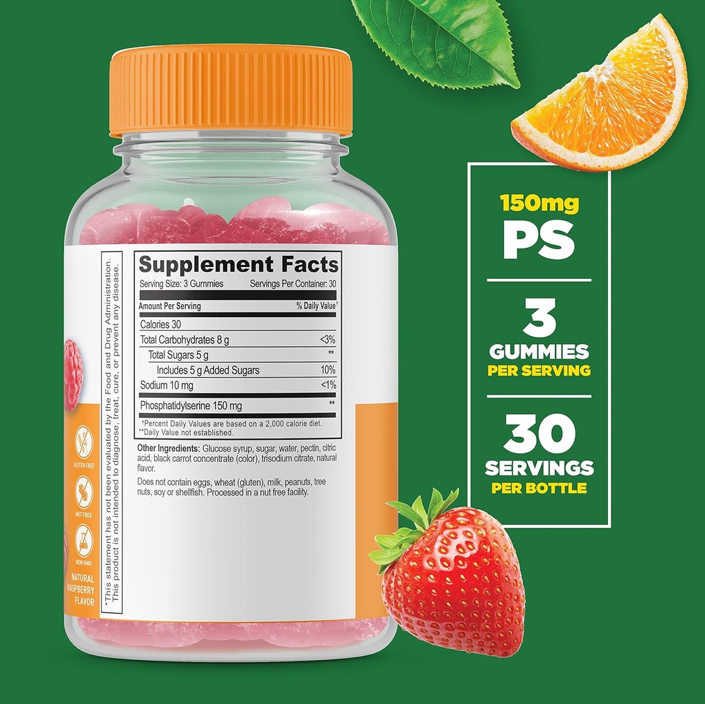 Lifeable Vitamin B12 + Phosphatidylserine (PS), Gummies Bundle - Great Tasting, Vitamin Supplement, Gluten Free, GMO Free, Chewable 4