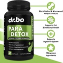 DR. BO para Cleanse Human Detox Guard - Intestinal Pills Support for Humans - Pro Gut Health Intestine Supplement Stomach for Adults - Herbal Wormwood Black Walnut Complex & Cloves - 60 Capsules 3