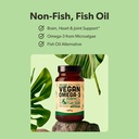Vegan Omega 3 60 Softgels & 180 Softgels Bundle - Plant Based DHA & EPA Fatty Acids - Carrageenan Free, Alternative to Fish Oil, Supports Heart, Brain, Joint Health - Sustainably Sourced Algae 4
