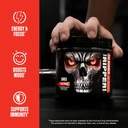 JNX SPORTS The Ripper! Shredding Thermogenic Fat Burner - Blood Orange 30 Servings | Advanced Fast Acting Thermogenic Pre-Workout, Appetite Suppressant, Extreme Energy for Men & Women 4