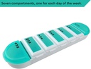 Efficient 7-Day Pill Reminder Case for Prescription Meds, Vitamins, and Supplements - Stay Organized and On Track with Your Daily Health Routine 3