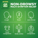Basic Care Tussin Severe CF Max Syrup, Multi-Symptom Cough, Cold and Flu Liquid Medicine, Non-Drowsy, Relieves Cough, Sore Throat, Body Aches, Fever, Nasal and Chest Congestion, 8 fl oz 3