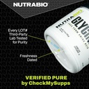 NutraBio 100% Pure L-Leucine - Muscle Recovery and Support - Naturally Fermented Free Form Amino Acid - Vegan, Non-GMO, Gluten Free - (500 Grams) 4