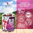 B-12 Vitamin Energy Gummies 4500mcg - Extra Strength B12 Gummy Chewables for Energy Metabolism & Immune Support - Dietary Supplement for Women, Men, & Kids - Non-GMO, Vegan, Berry Flavor - 120 Count 5