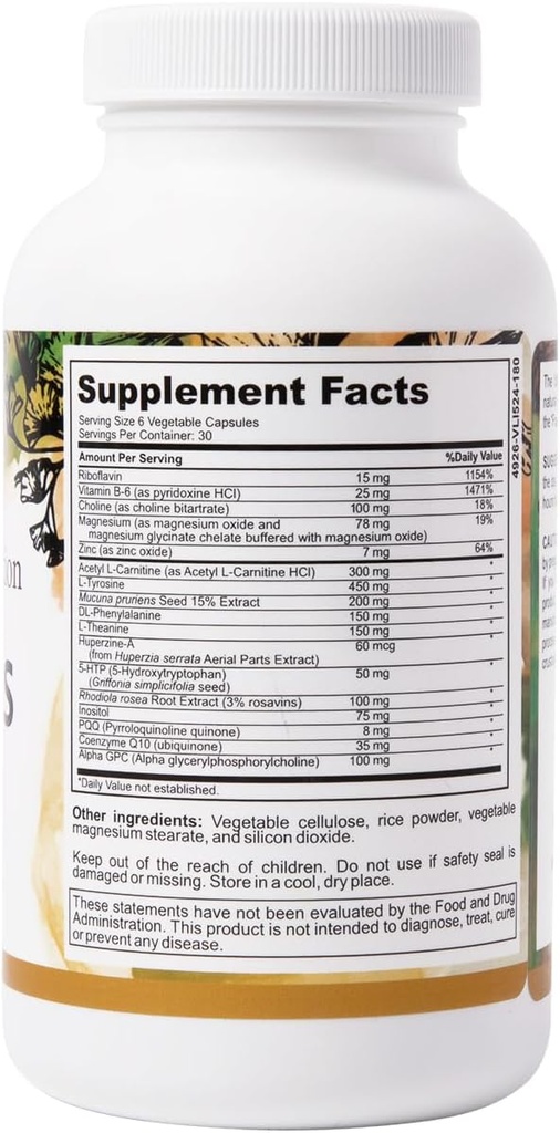 in-Focus - Supports Mental Clarity - No Caffeine - 180 Capsules 3