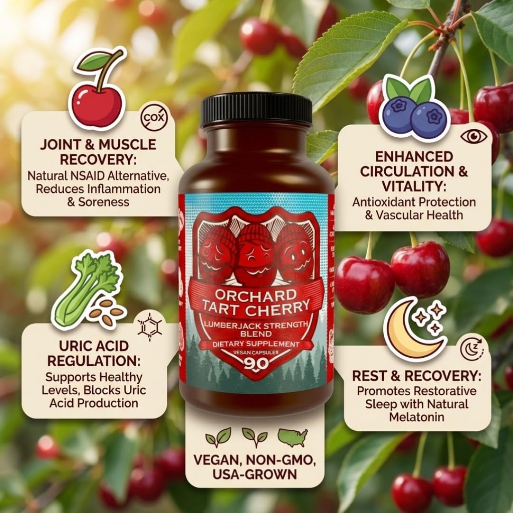Orchard Tart Cherry - Grown in USA - Lumberjack Strength Blend 3