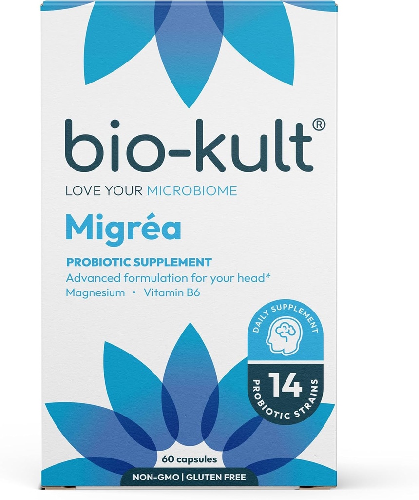 Bio-Kult Migréa | Magnesium, Vitamin B6 & Probiotics | Gut & Head Support | Advanced Multi-Strain Formula | 60 Capsules 2
