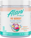 Alani Nu Pre Workout Powder Island Crush, Amino Energy Boost, Endurance Supplement, Sugar Free, 200mg Caffeine, L-Theanine, Beta-Alanine, L-Citrulline, 30 Servings 2
