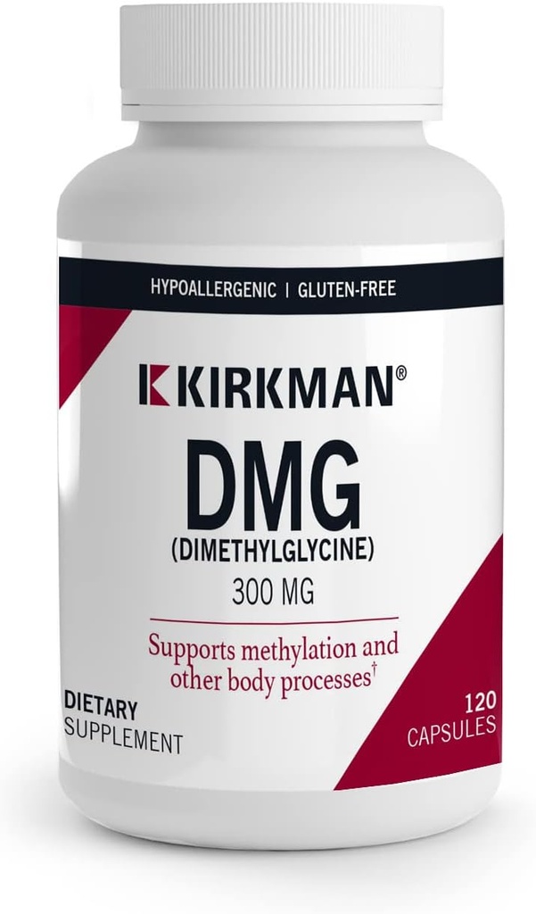 Kirkman - DMG (Dimethylglycine) 300 mg - 120 Capsules - High Potency - Supports Methylation - Hypoallergenic 2