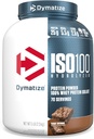Dymatize ISO100 Whey Protein Powder Isolate, Fudge Brownie, 25g of Protein, 5 Pound, 5.5g BCAAs, Less Than 120 Cal., Gluten Free, 1g Fat, 1g Sugar, 2g Carb (70 Servings) 2