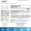 Biotics Research A.D.P. Emulsified Oil of Oregano Tablets for GI Health -Sustained Release for High Absorption Contains Carvacrol, Wild Oregano Oil 50mg/S - Patented Formula -Non GMO –120 Tablets 3