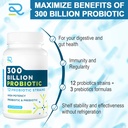 Probiotic Supplement for Women and Men, 12 Strains Organic Probiotics with Prebiotics 4