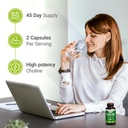 Nested Naturals Choline Bitartrate 500mg - High Potency Choline Supplements - Supports Maternal & Fetal Health During Pregnancy* - 100% Vegan & Non-GMO - 2-Pack (180 Vegan Capsules) 3