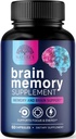 Brain Memory Supplement Pills - 3X Strength Nootropics for Concentration, Clarity & Focus Support - Brain Health Cognitive Vitamins with Bacopa, Phosphatidylserine & DMAE, Brain Booster - 60 Capsules 2