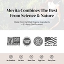 Movita Certified Organic Vitamin D3 2500IU – Supports Energy, Immune Health & Bone Strength – Fermented Whole Foods, Organic, Vegan, Gluten-Free, Non-GMO – 30-Day Supply (Glass Bottle) 6