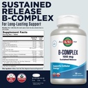 KAL B-100 Complex - Sustained Release Vitamin B Complex - Healthy Energy Support with Natural Support Base and Fresh Minty Coating - Vegetarian - 60 Day Guarantee - 120 Servings, 120 Tablets 3