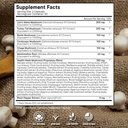 Mushroom Supplement with Lion's Mane Turkey Tail Reishi Cordyceps Chaga Marshmallow Root - 120 Count 3