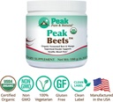 Peak Pure & Natural Peak Organic Fermented Beets - Organic Fermented Beet Powder Superfood Drink Powder - Nitric Oxide Supplement Support for Normal Blood Pressure 5