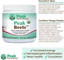 Peak Pure & Natural Peak Organic Fermented Beets - Organic Fermented Beet Powder Superfood Drink Powder - Nitric Oxide Supplement Support for Normal Blood Pressure 6