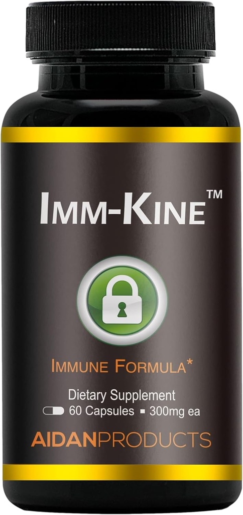Imm-Kine Advanced Immune Support Supplement, Beta Glucans, Proprietary Immunostimulatory Postbiotic, 60 Capsules 2