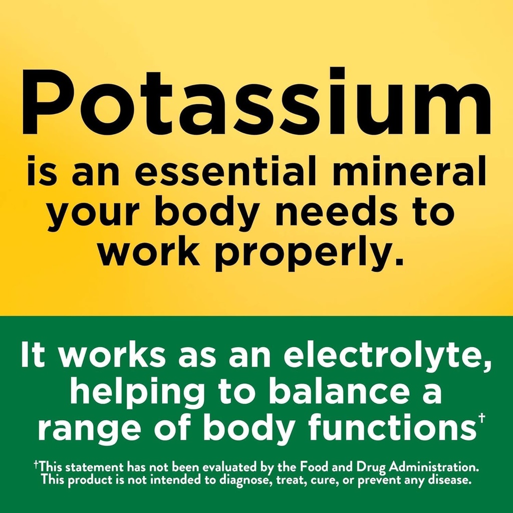 Nature Made Potassium Gluconate 550mg, 100 Tablets (Pack of 2) 3